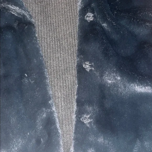 NWOT Isaac Mizrahi Live! Women's Jacket Mixed Media Faux-Fur Vest Black - Picture 6 of 9